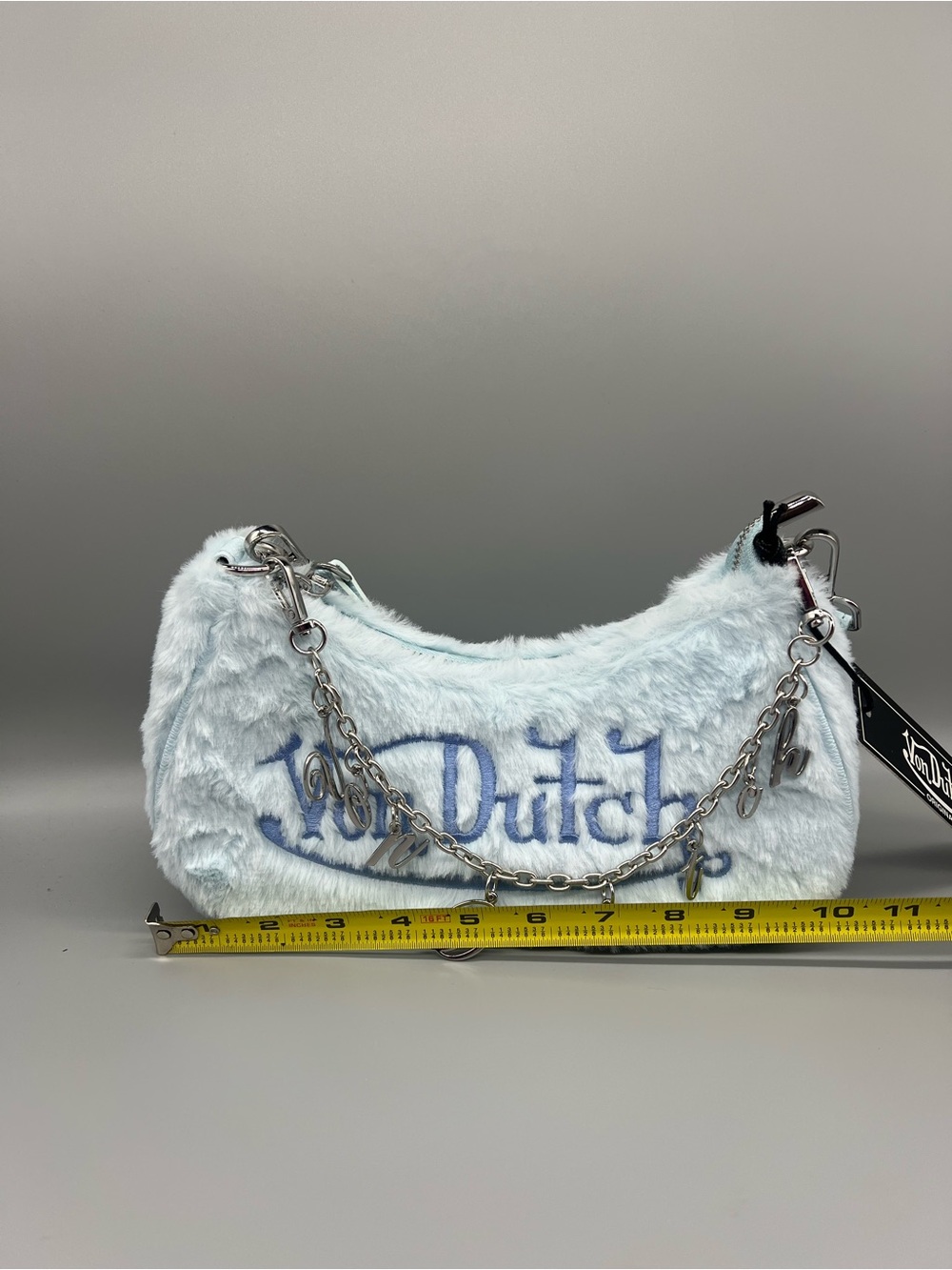 Von Dutch faux fur shoulder bag purse - Picture 5 of 7